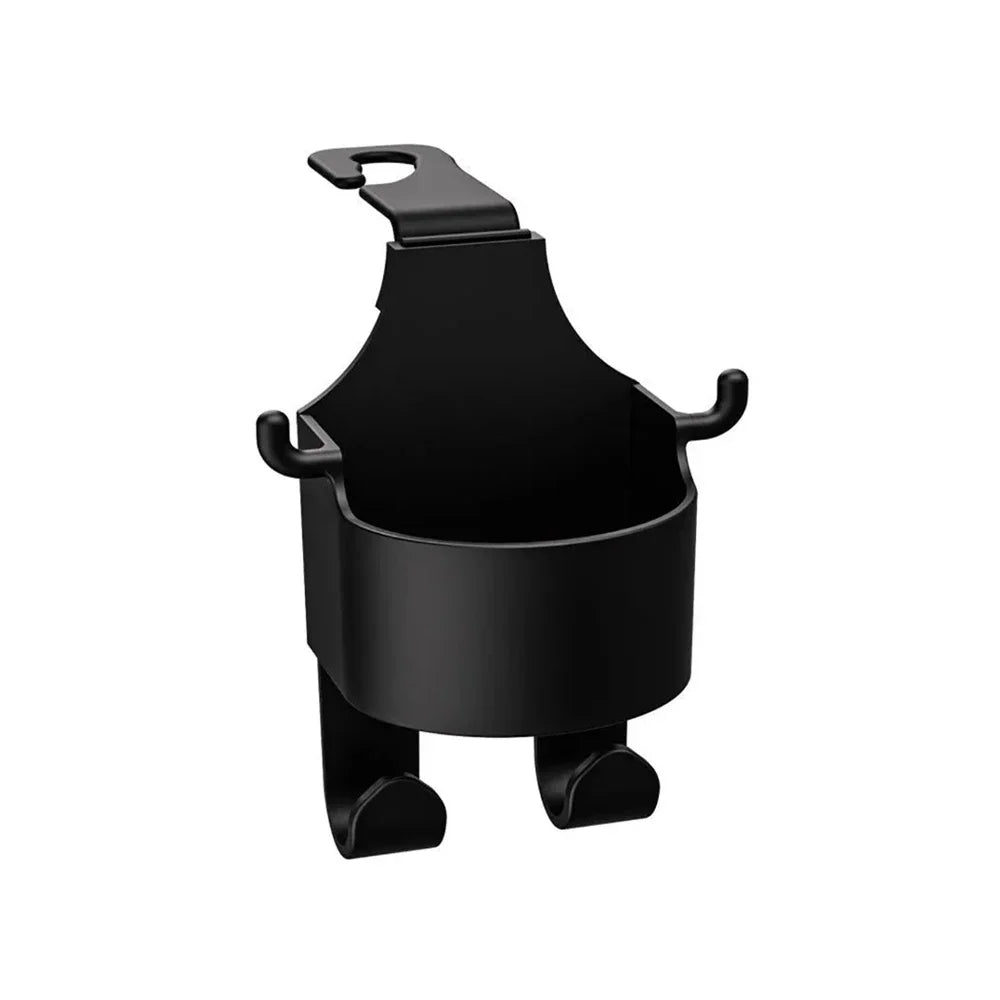 Multifunctional Car Hook Storage Box Seat with Back Water Cup Holder Rear Vehicle Storage Box,